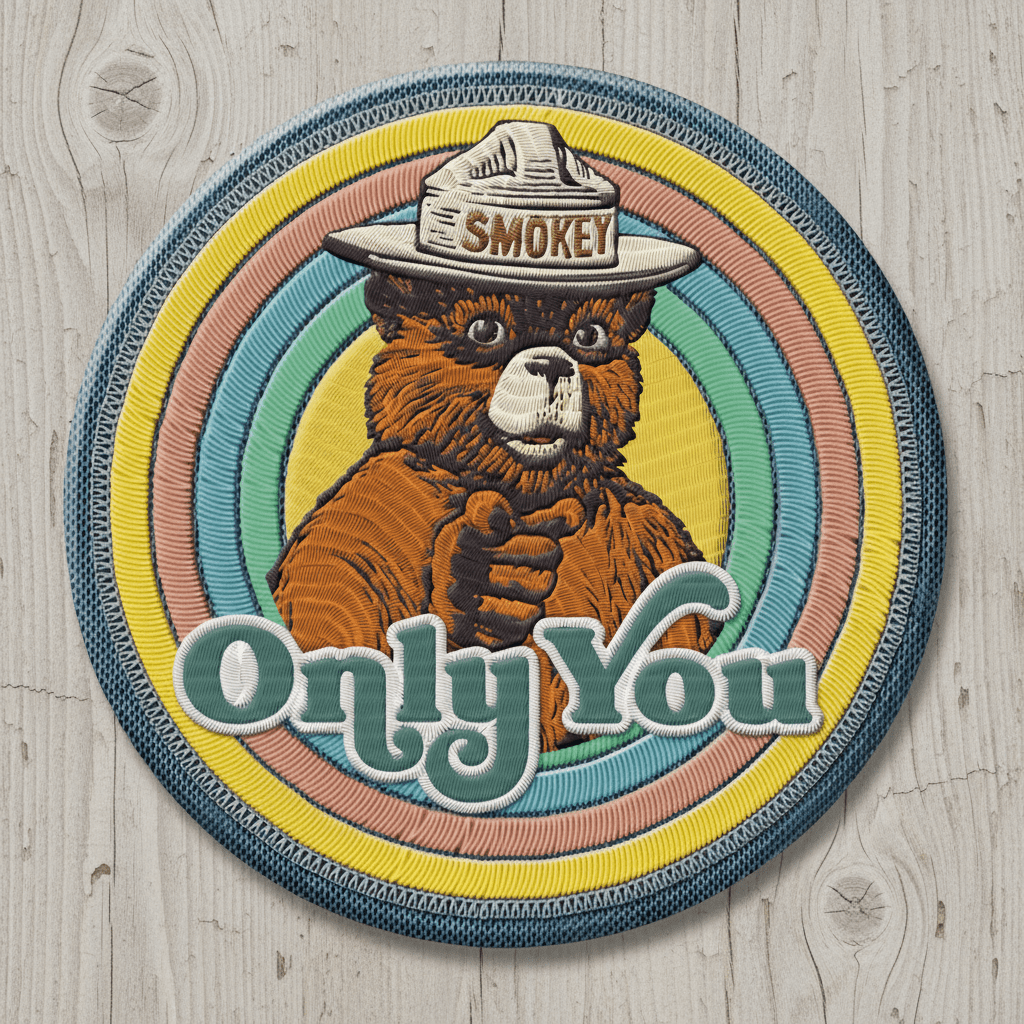 Smokey Bear Only You Magnet (3" x 3") - Jones Peak