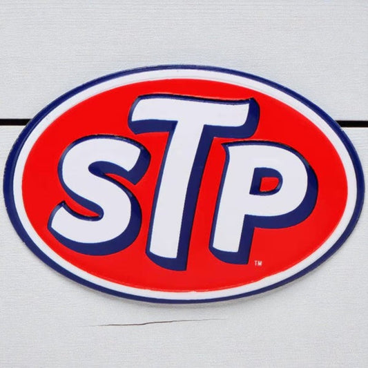 STP Logo Embossed Metal Magnet (3" x 2") - Jones Peak