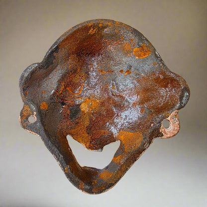 Man Four - Eyed Wall Mounted Cast Iron Bottle Opener With Painted Antique Finish (3.5" x 3.5") - Jones Peak