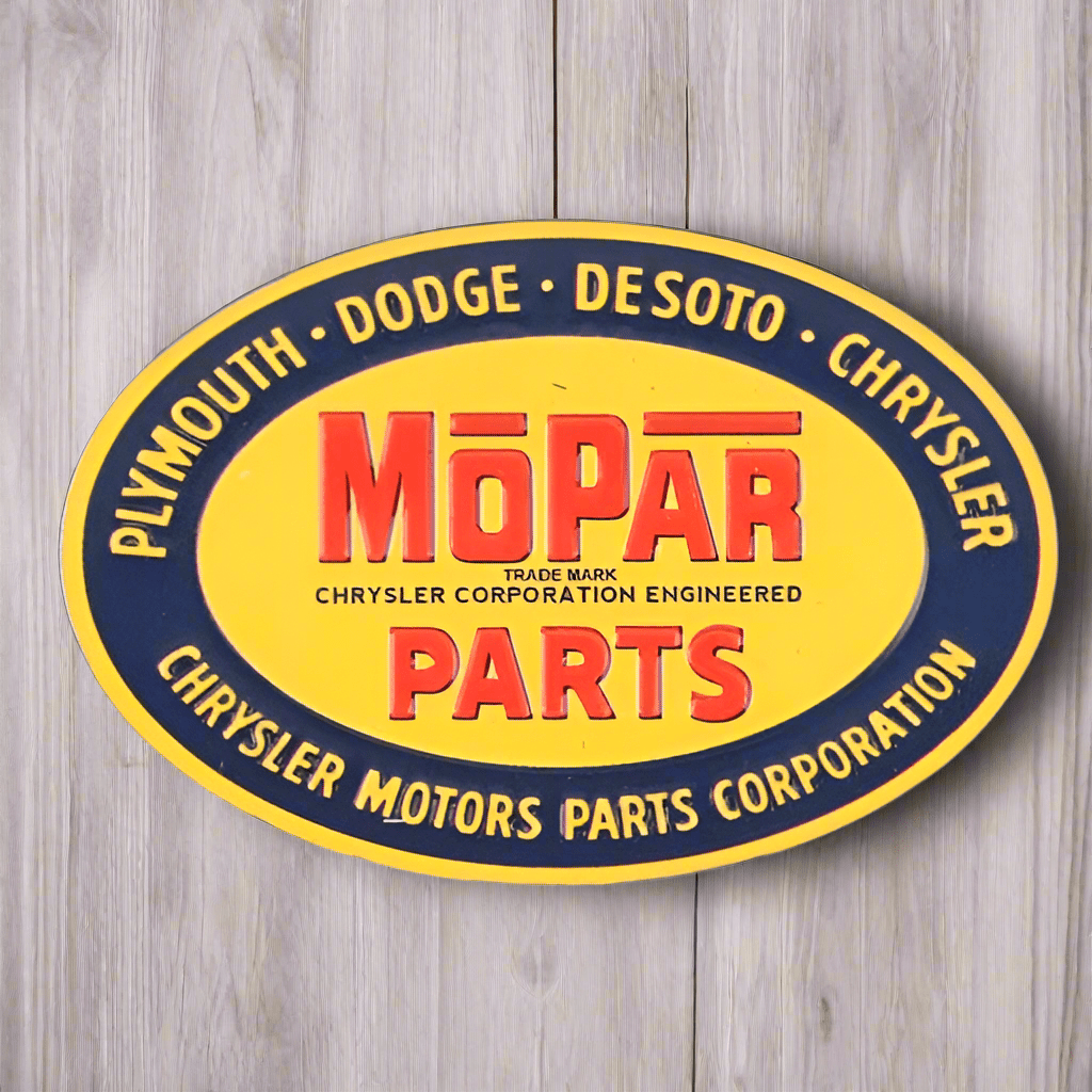 Mopar Parts Embossed Metal Magnet (3" x 2") - Jones Peak