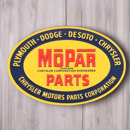 Mopar Parts Embossed Metal Magnet (3" x 2") - Jones Peak