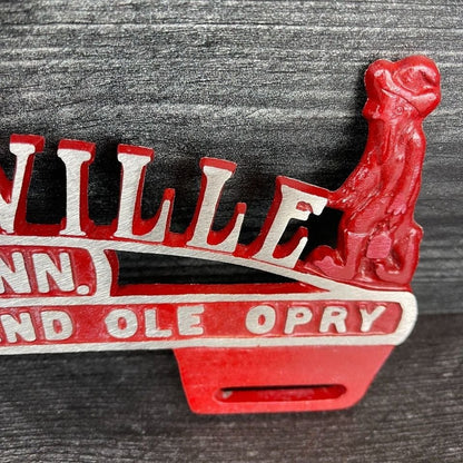 Nashville Grand Ole Opry License Plate FOB Topper With Antique Finish (9.75" x 4.5") - Jones Peak