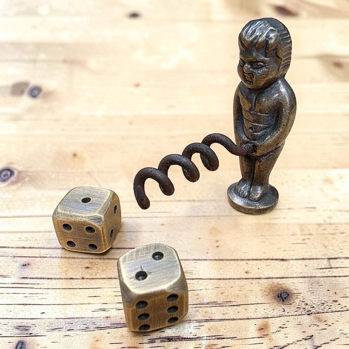 Naughty Boy Solid Brass Corkscrew - Jones Peak