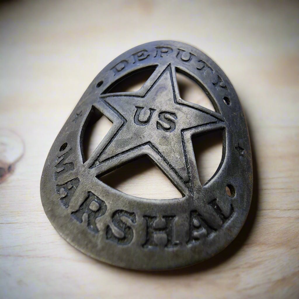 Deputy US Marshal Gun Butt Tag (1.75" x 1.5") - Jones Peak