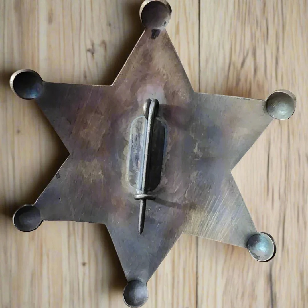 San Quentin Prison Guard Solid Brass Badge - Jones Peak