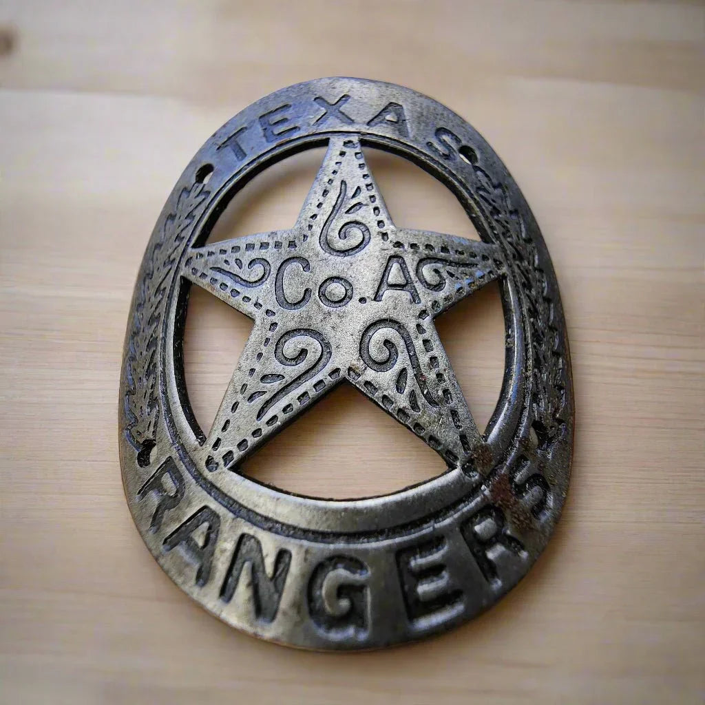 Texas Rangers Gun Butt Tag (1.75" x 1.5") - Jones Peak