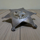 Texas Rangers Solid Brass Badge With Soldered Pin & Antique Finish (3" x 2.25") - Jones Peak