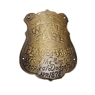 Wyatt Earp Peacemaker Dodge City 1878 Gun Butt Tag (2" x 1.75") - Jones Peak