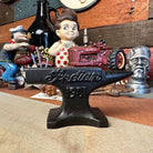 Indian Motorcycles 1901 Cast Iron Anvil Paperweight With Raised Lettering & Antique Finish (4.5" x 3") - Jones Peak