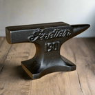 Indian Motorcycles 1901 Cast Iron Anvil Paperweight With Raised Lettering & Antique Finish (4.5" x 3") - Jones Peak