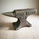 John Deere 1937 Cast Iron Anvil Paperweight Cast Iron With Raised Lettering & Antique Finish (4.5" x 2.75") - Jones Peak