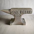 John Deere 1937 Cast Iron Anvil Paperweight Cast Iron With Raised Lettering & Antique Finish (4.5" x 2.75") - Jones Peak