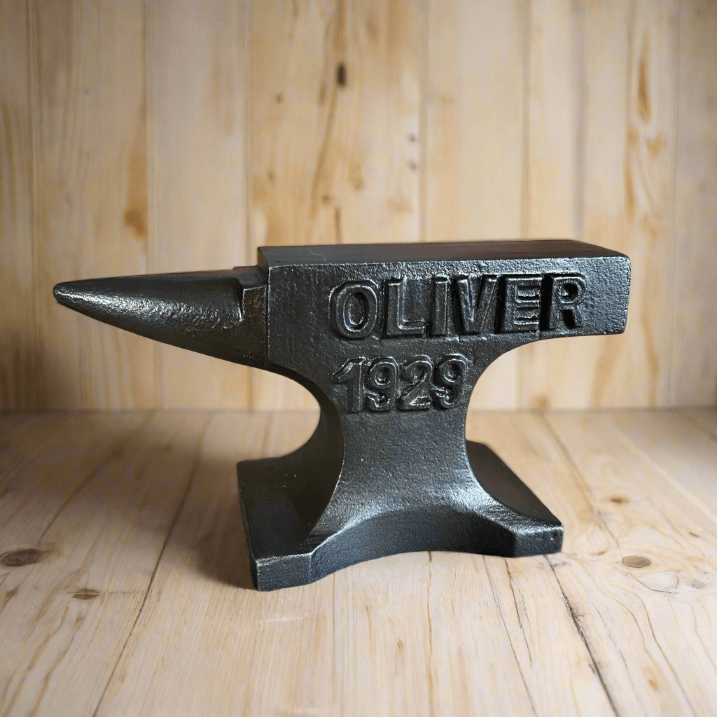Oliver Tractors 1929 Cast Iron Anvil Paperweight With Antique Finish (5.5" x 2.5") - Jones Peak