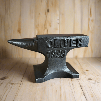 Oliver Tractors 1929 Cast Iron Anvil Paperweight With Antique Finish (5.5" x 2.5") - Jones Peak
