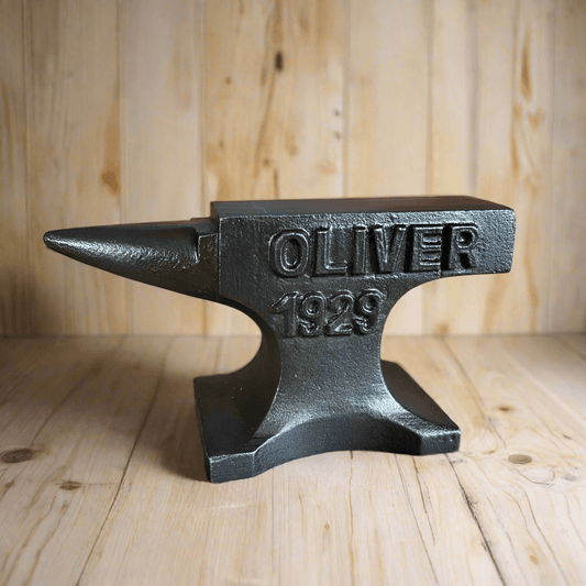 Oliver Tractors 1929 Cast Iron Anvil Paperweight With Antique Finish (5.5" x 2.5") - Jones Peak
