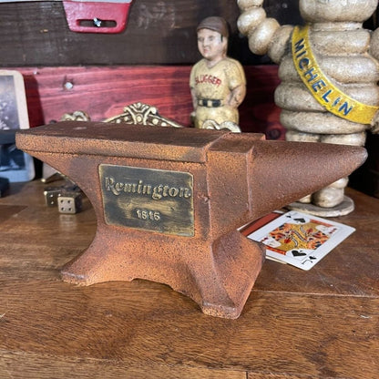 Remington 1816 Cast Iron Anvil Paperweight With Antique Finish (8" x 3.5" x 2") - Jones Peak