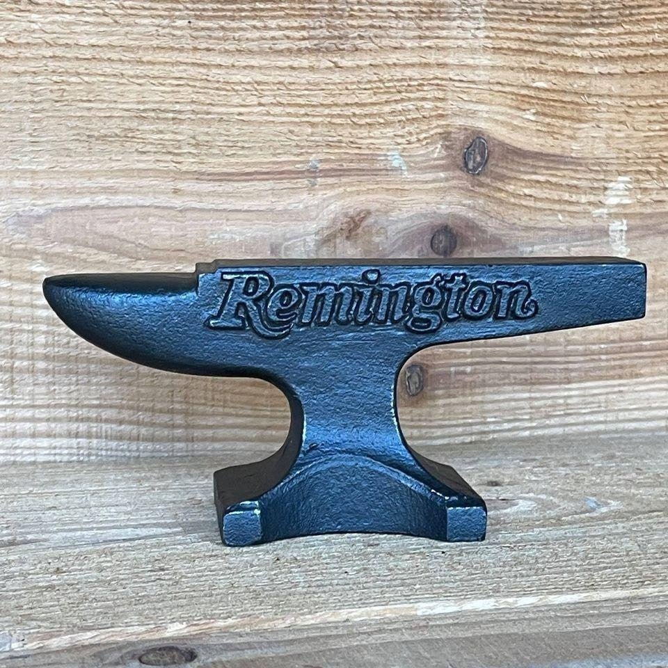 Remington Cast Iron Anvil Paperweight With Painted Antique Finish (5.5" x 2.5" x 1") - Jones Peak