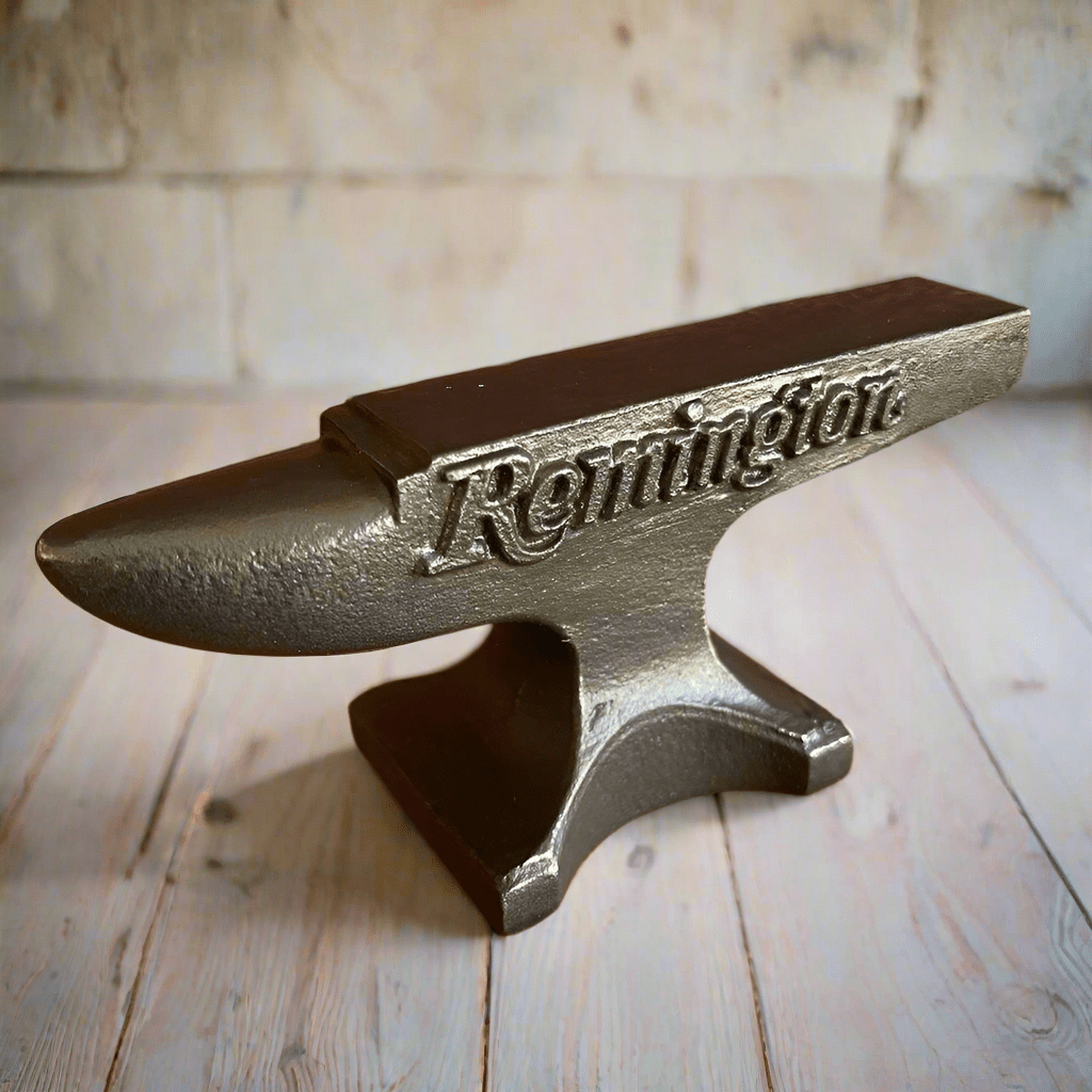 Remington Cast Iron Anvil Paperweight With Painted Antique Finish (5.5" x 2.5" x 1") - Jones Peak