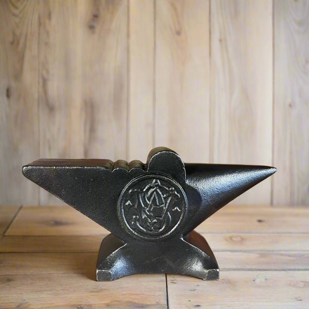 Smith & Wesson 1852 Cast Iron Anvil Paperweight With Maker's Mark (6" x 3" x 2") - Jones Peak