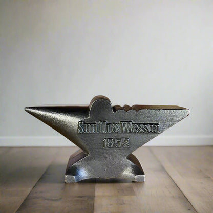 Smith & Wesson 1852 Cast Iron Anvil Paperweight With Maker's Mark (6" x 3" x 2") - Jones Peak