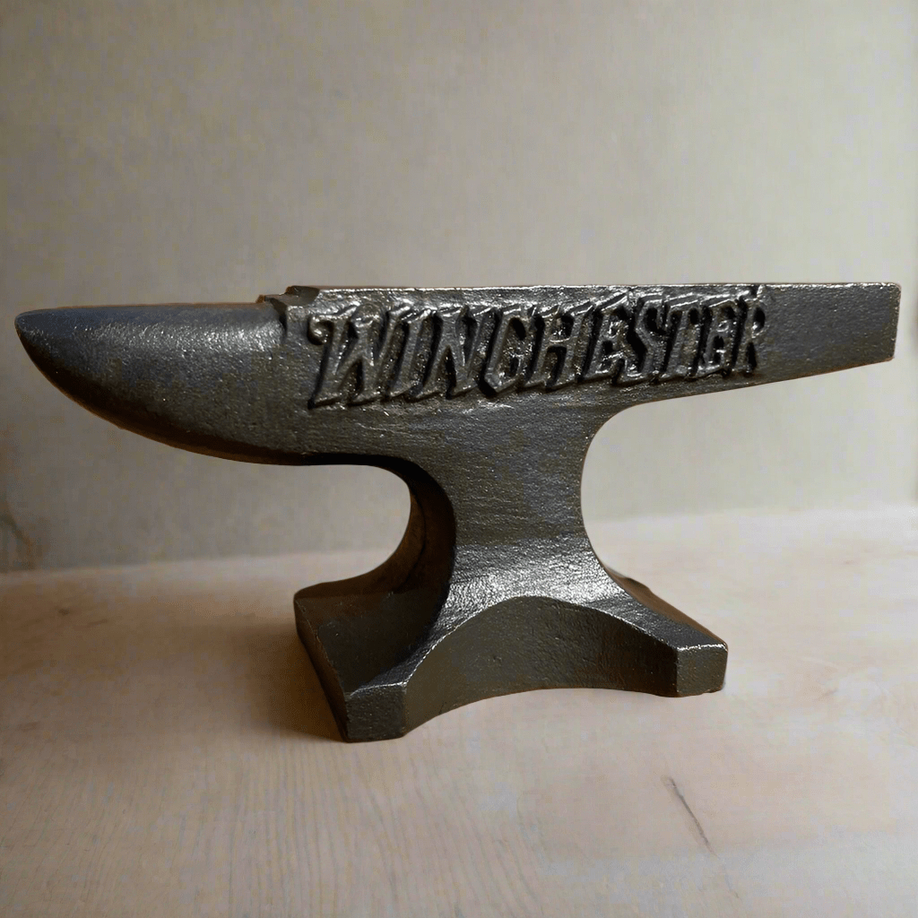 Winchester Repeating Arms 1929 Cast Iron Anvil Paperweight With Antique Finish (4.5" x 2.75" x 2") - Jones Peak