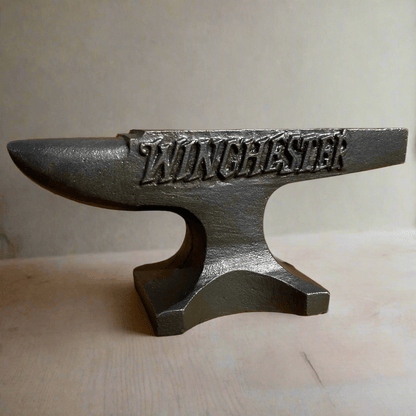 Winchester Repeating Arms 1929 Cast Iron Anvil Paperweight With Antique Finish (4.5" x 2.75" x 2") - Jones Peak