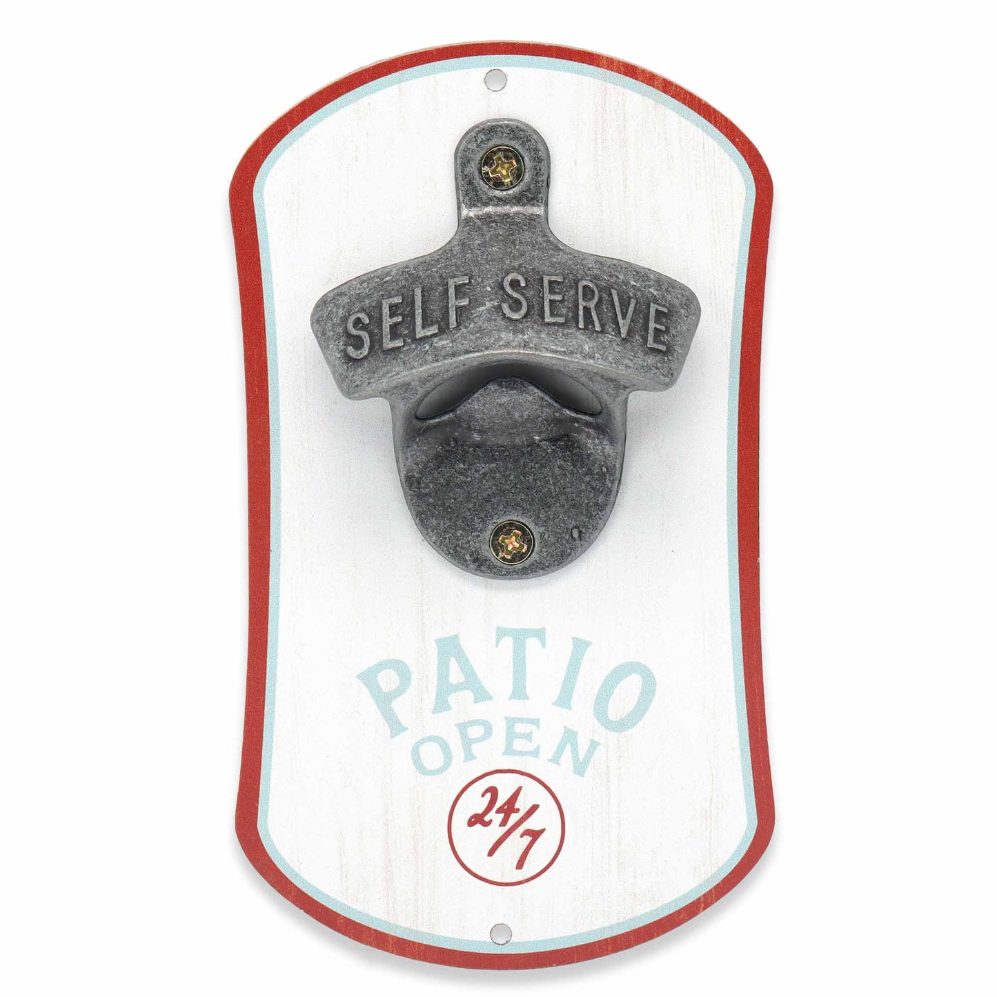 Patio Open 24/7 Wall Bottle Opener (3.5" x 6") - Jones Peak