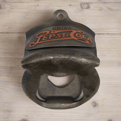 Pepsi - Cola Die Cast Wall Mounted Bottle Opener With Painted Antique Finish (3.25" x 2.5") - Jones Peak