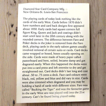Pharo Cards Old West 52 Poker Card Deck With Square Corners (4" x 3") - Jones Peak