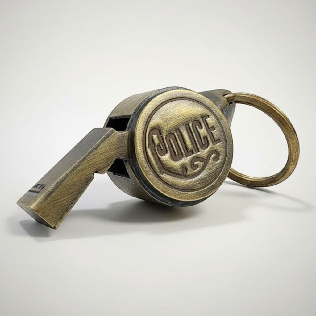 Police Department Solid Brass Whistle - Jones Peak