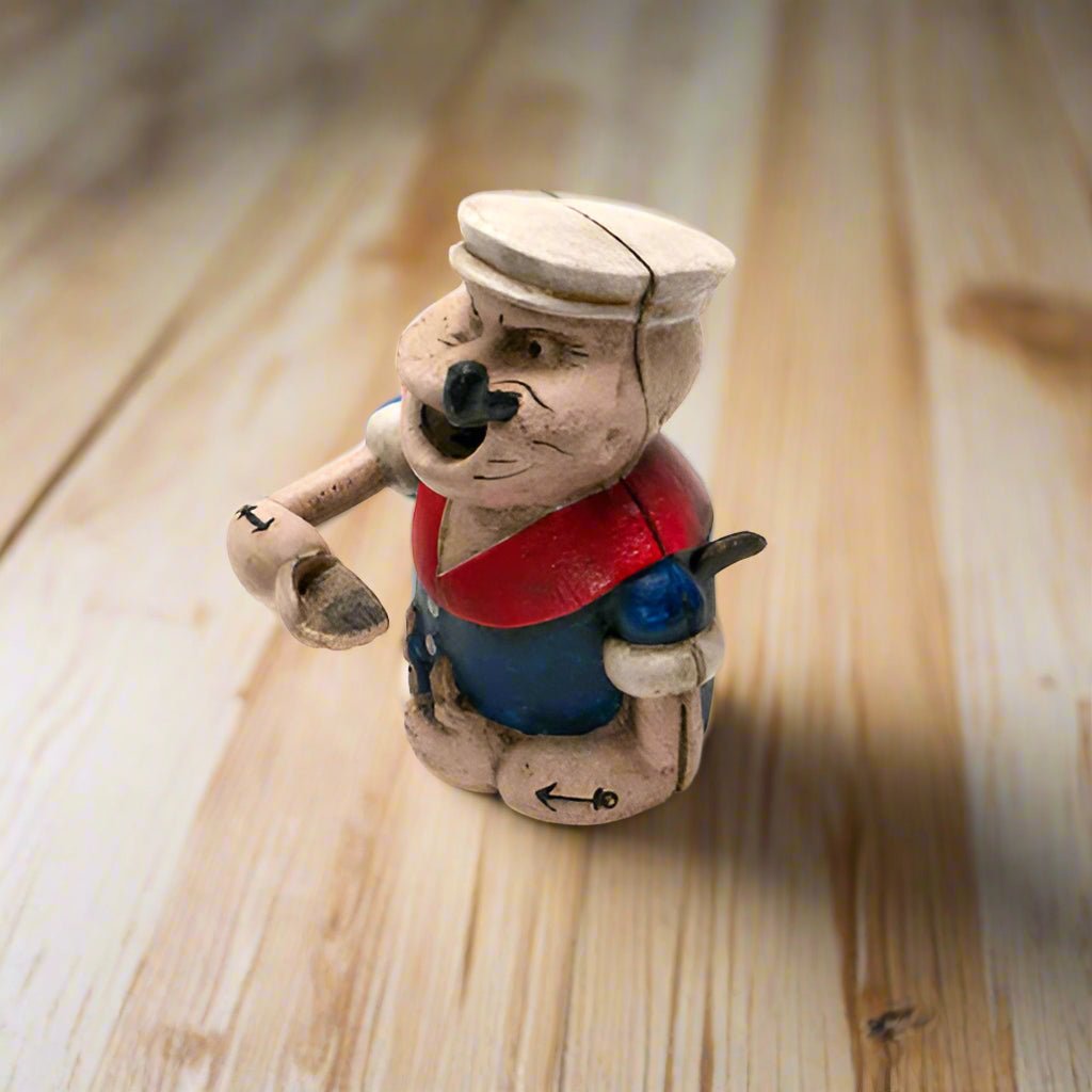 Popeye Cast Iron Mechanical Coin Bank With Painted Antique Finish (6" x 5") - Jones Peak