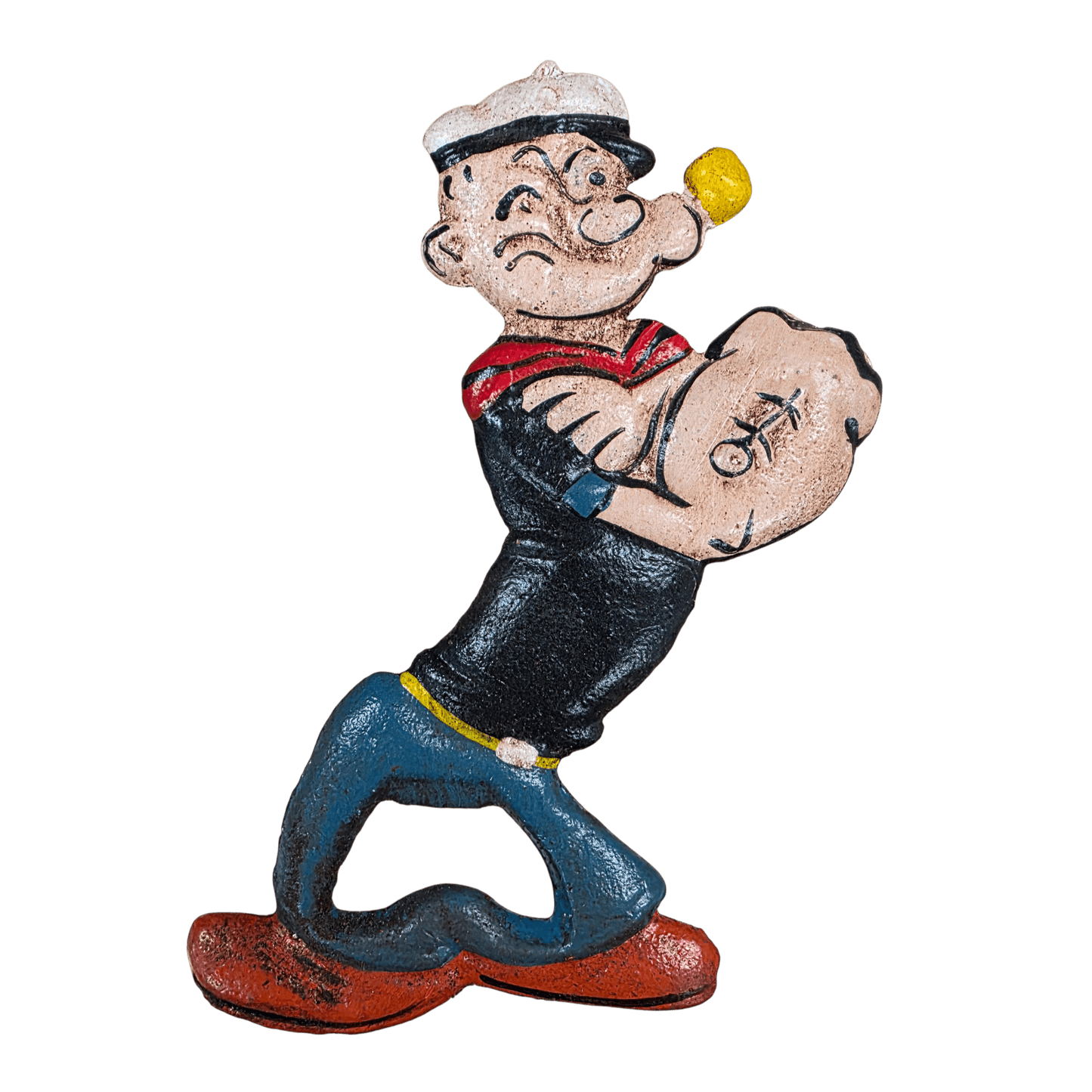 Popeye Sailor Man Cast Iron Bottle Opener With Painted Finish (5" x 3") - Jones Peak