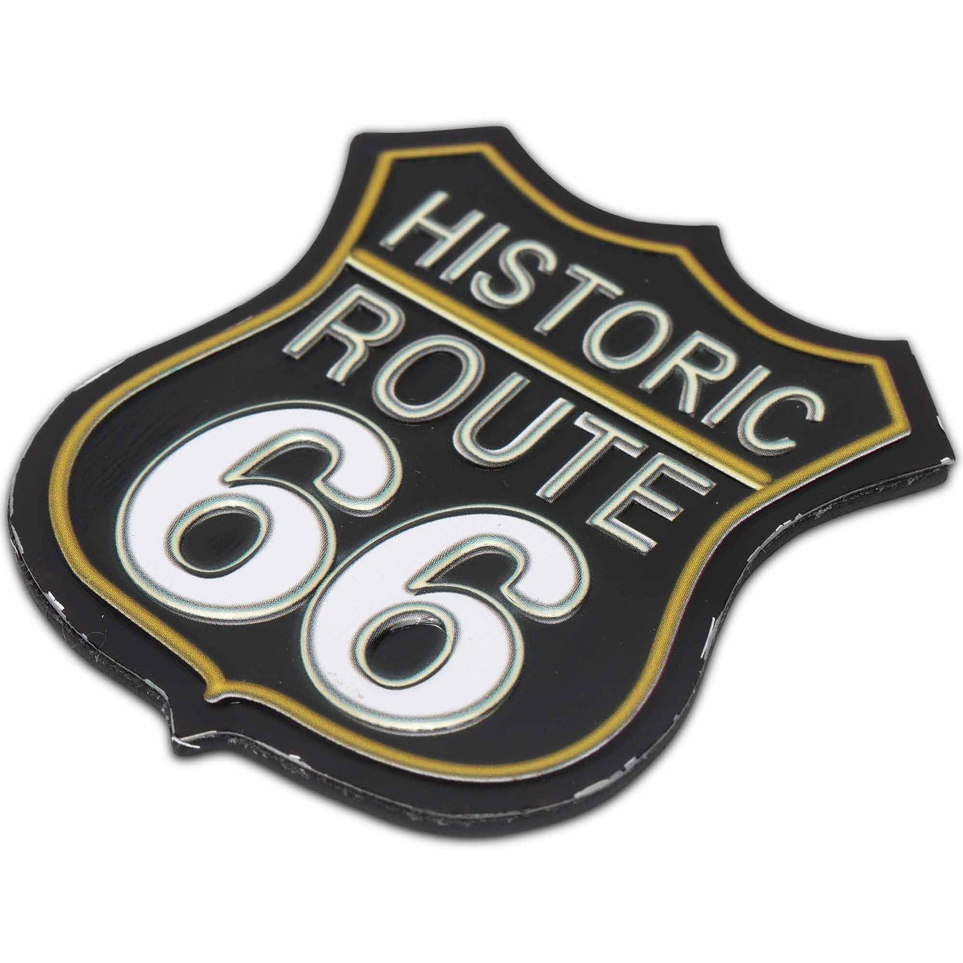 Route 66 Embossed Metal Magnet (2.25" x 2.25") - Jones Peak