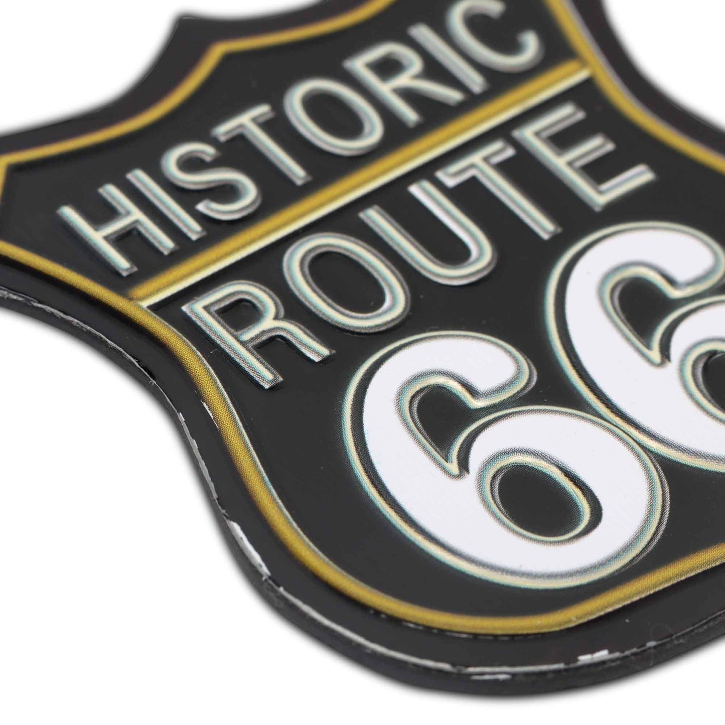 Route 66 Embossed Metal Magnet (2.25" x 2.25") - Jones Peak