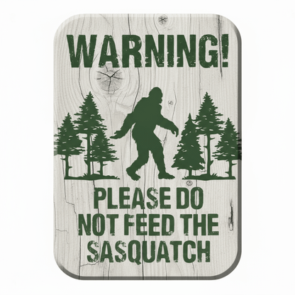 Sasquatch Do Not Feed Magnet (2.5" x 3.5") - Jones Peak