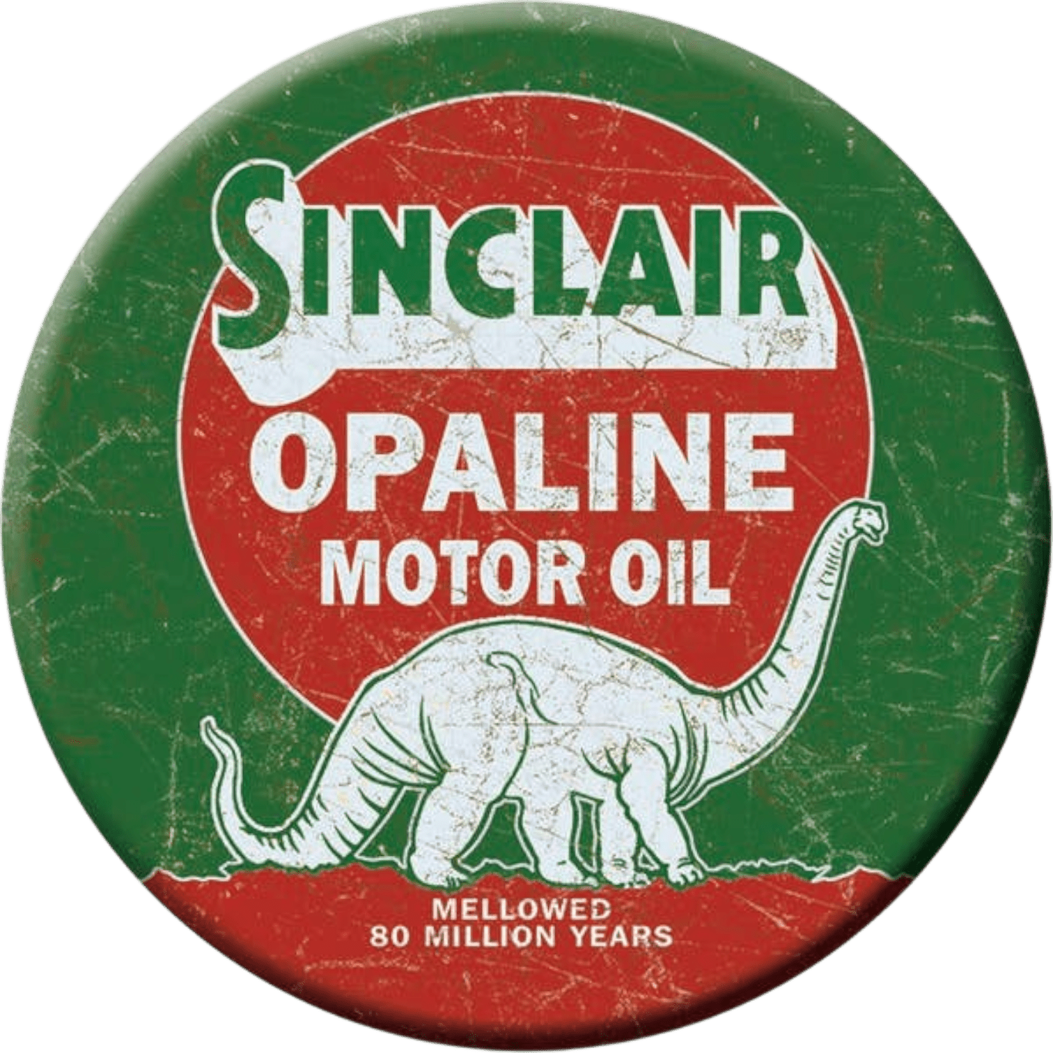 Sinclair Opaline Motor Oil Magnet (3" Round) - Jones Peak