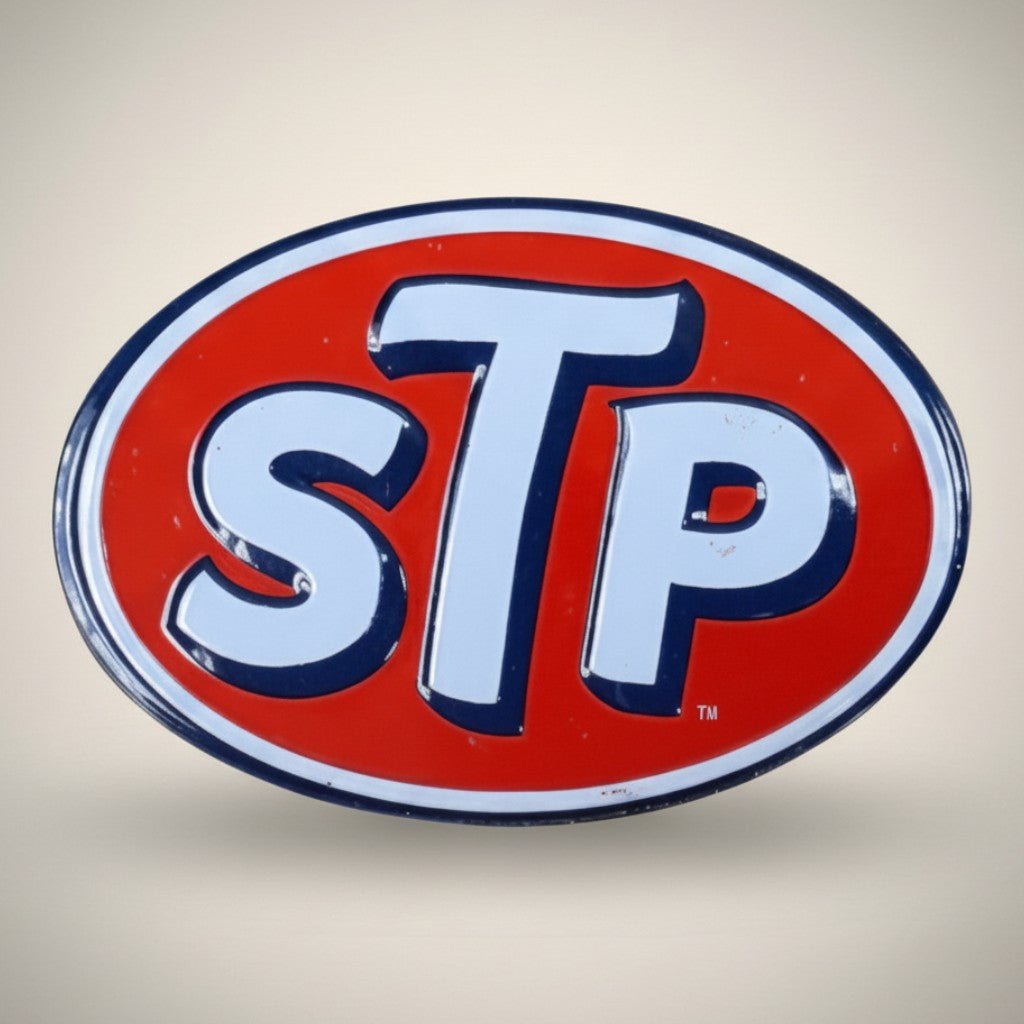 Stp Logo Embossed Metal Magnet - Jones Peak