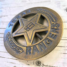Texas Rangers Solid Brass Round Badge (1.75" Round) - Jones Peak