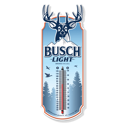 Busch Light Embossed Thermometer (6.5" x 17.5") - Jones Peak