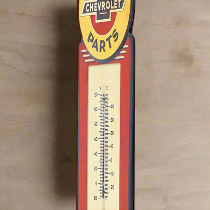 Chevrolet Genuine Parts Metal Wall Thermometer (5.5" x 15.5") - Jones Peak