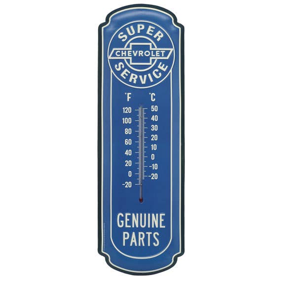 Chevrolet Genuine Parts Wall Thermometer (8.5" x 27") - Jones Peak