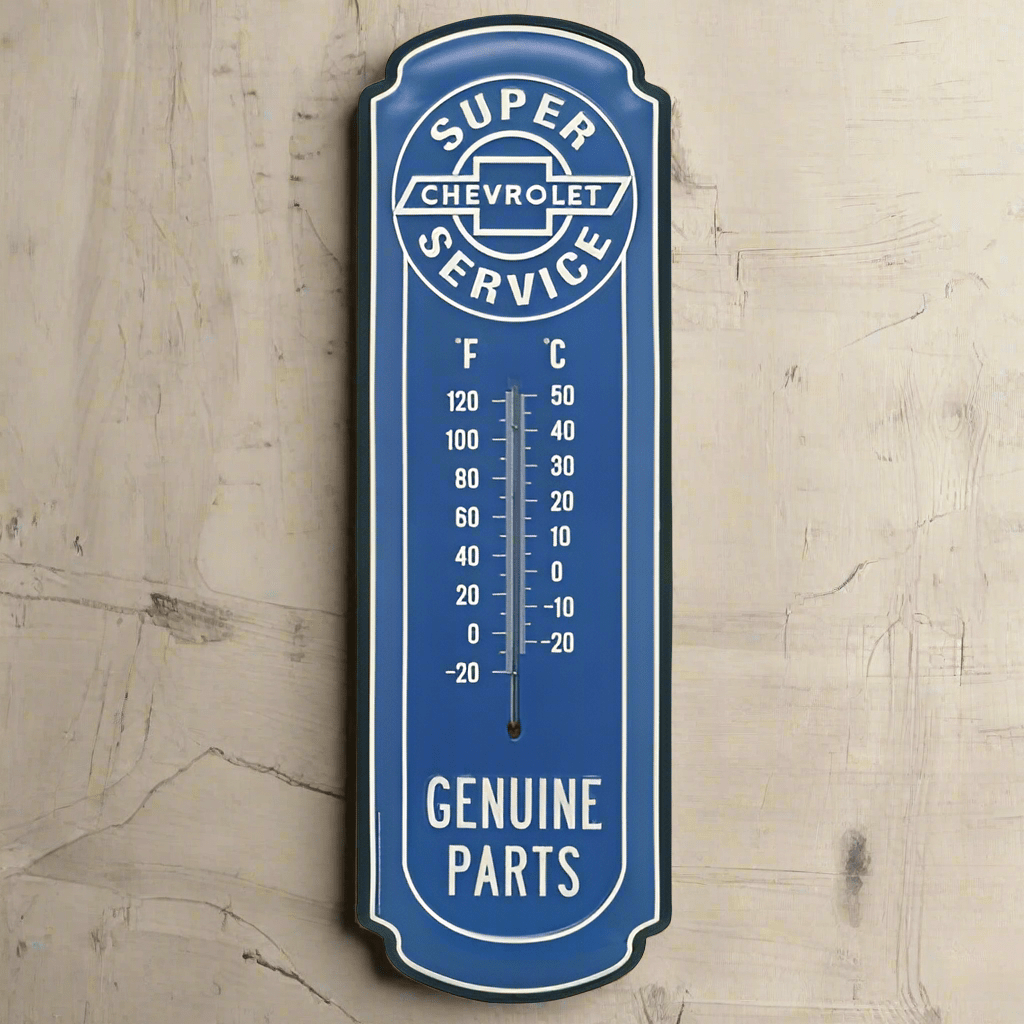 Chevrolet Genuine Parts Wall Thermometer (8.5" x 27") - Jones Peak