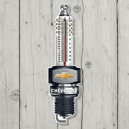 Chevrolet Spark Plug Thermometer (17.5" x 5") - Jones Peak