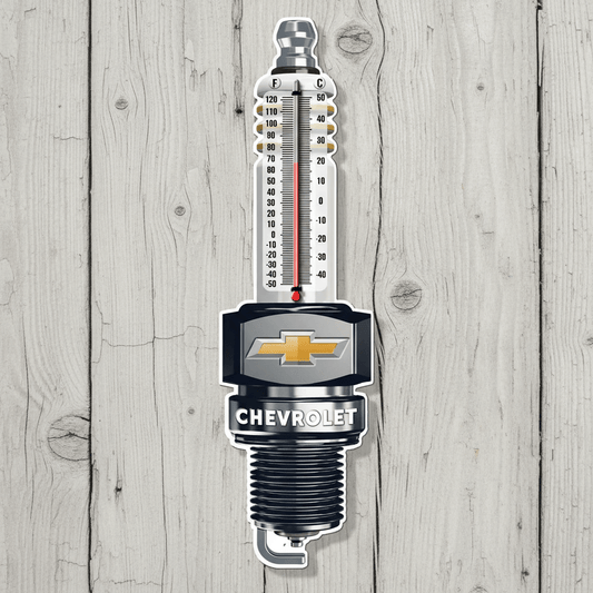 Chevrolet Spark Plug Thermometer (17.5" x 5") - Jones Peak