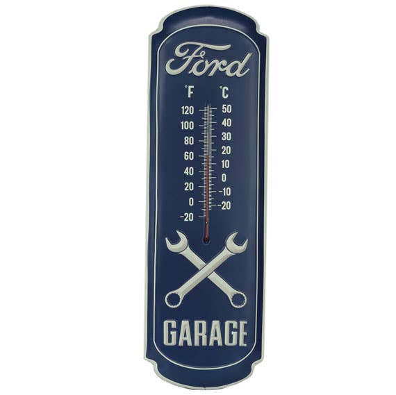 Ford Glow - in - the - Dark Wall Thermometer (8.5" x 27") - Jones Peak