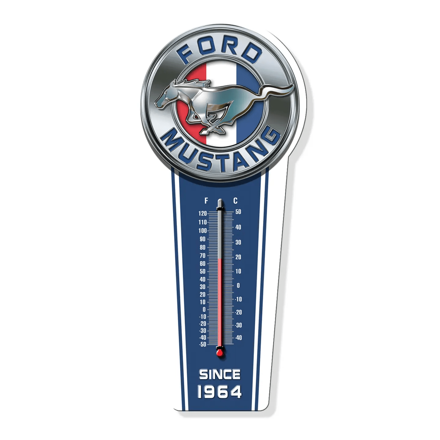 Ford Mustang Since 1964 Thermometer (17.5" x 7.5") - Jones Peak