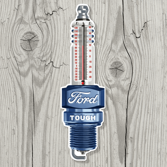 Ford Tough Spark Plug Thermometer (17.5" x 5") - Jones Peak