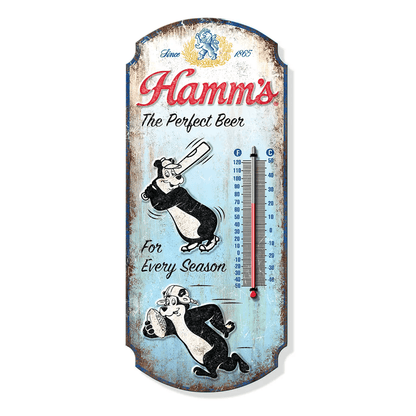 Hamm's Perfect Beer Since 1865 Thermometer (17.5" x 7.6") - Jones Peak