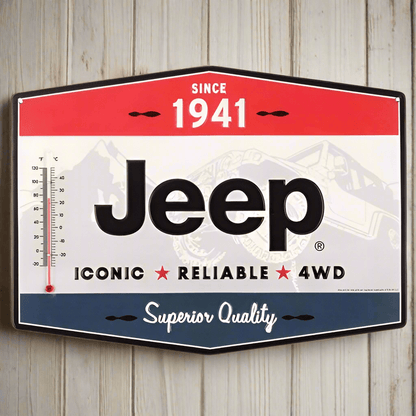 Jeep Since 1941 Embossed Wall Thermometer - Jones Peak