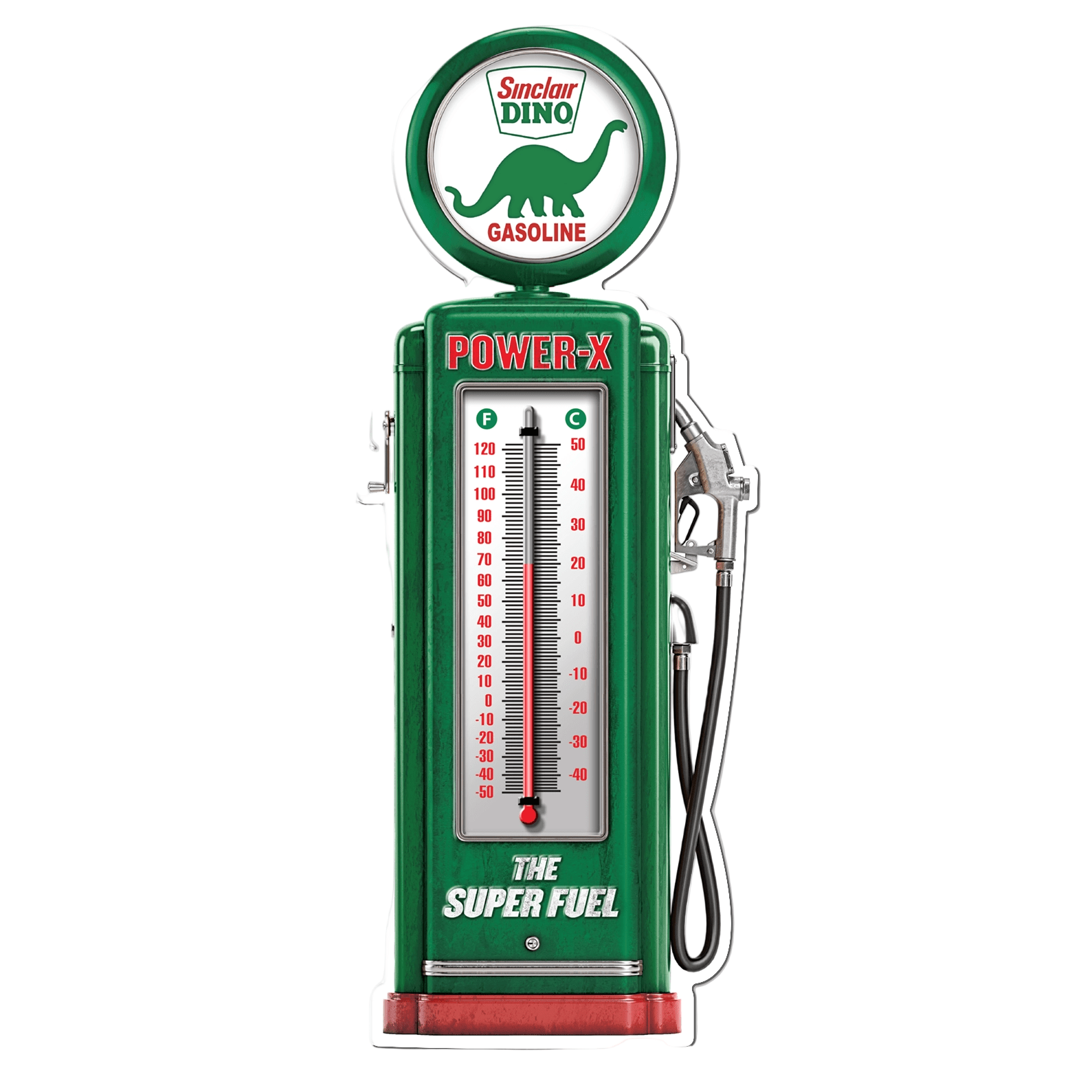 Sinclair Dino Gasoline Thermometer (17.5" x 6.8") - Jones Peak